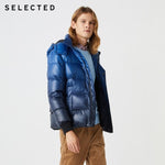 SELECTED Men's Winter Detachable Hood Gradient Down Jacket S|419412521