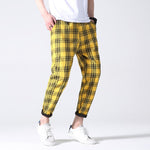 LAPPSTER-Youth Men Plaid Pants Streetwear 2020 Harajuku Korean Fashions Autumn Joggers Pants Sweatpants Man 5 Colors Harem Pants