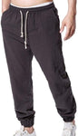 2020 men Cotton and linen trousers Calcas De Linho Verao Calcas Dos Homens Com Cordao Soltas Pantalones Hombre Solidos Harem Pan