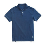 SIMWOOD 2020 summer new Indigo wash vintage polo classcial 100% cotton denim blue polo shirts plus size breathable tops SJ130644