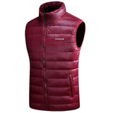 Winter Warm Down Vest For Men Autumn Casual Male White Duck Down Parka Sleeveless Jacket Varsity Mens Thick Ultralight Waistcoat